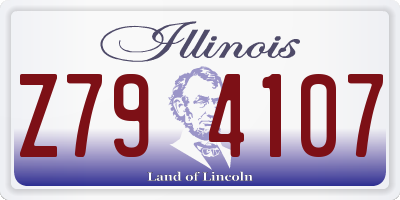 IL license plate Z794107
