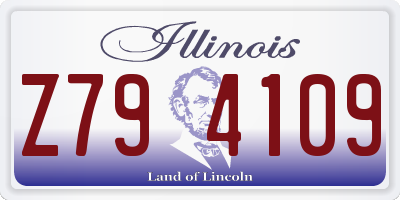 IL license plate Z794109