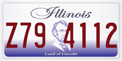 IL license plate Z794112