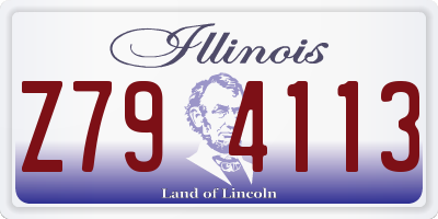 IL license plate Z794113