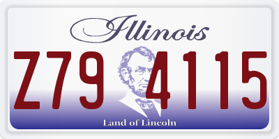 IL license plate Z794115