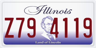 IL license plate Z794119