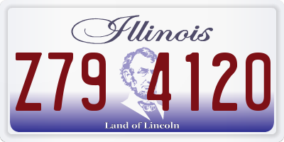 IL license plate Z794120