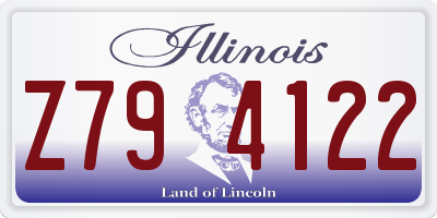IL license plate Z794122