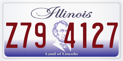 IL license plate Z794127