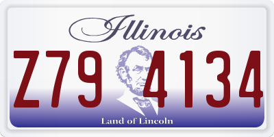 IL license plate Z794134