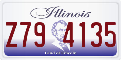 IL license plate Z794135
