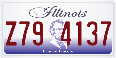 IL license plate Z794137