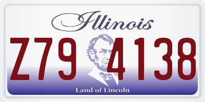 IL license plate Z794138