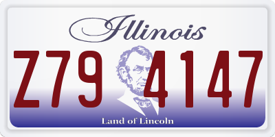 IL license plate Z794147