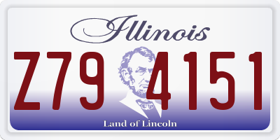IL license plate Z794151