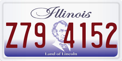 IL license plate Z794152