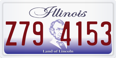 IL license plate Z794153