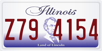 IL license plate Z794154