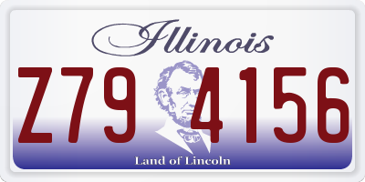 IL license plate Z794156