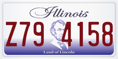 IL license plate Z794158