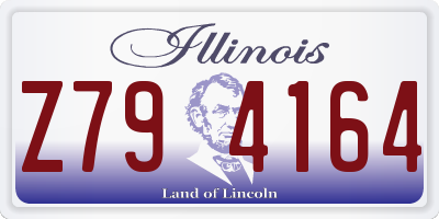 IL license plate Z794164