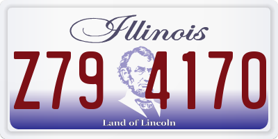 IL license plate Z794170