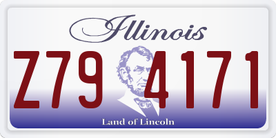 IL license plate Z794171