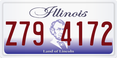 IL license plate Z794172