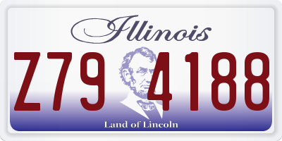 IL license plate Z794188