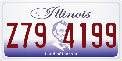 IL license plate Z794199