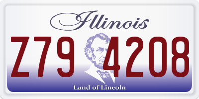 IL license plate Z794208