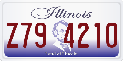 IL license plate Z794210