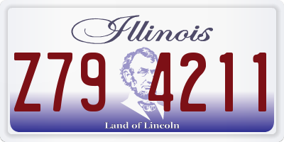 IL license plate Z794211
