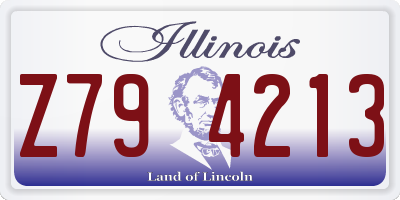 IL license plate Z794213
