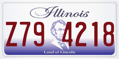 IL license plate Z794218