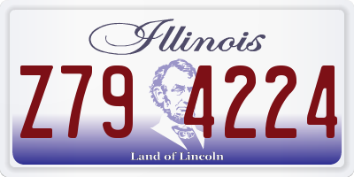 IL license plate Z794224