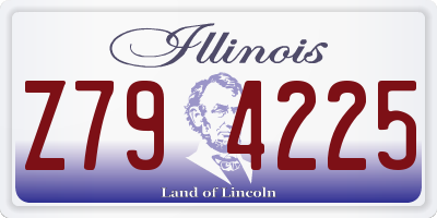 IL license plate Z794225