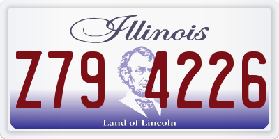 IL license plate Z794226