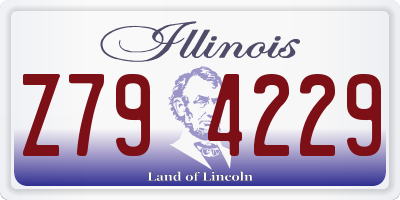 IL license plate Z794229