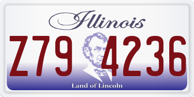 IL license plate Z794236