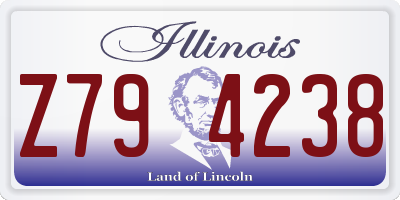 IL license plate Z794238