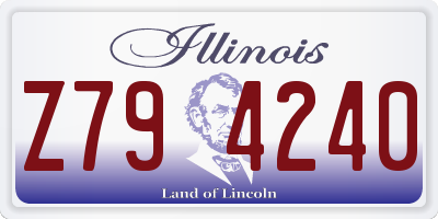 IL license plate Z794240