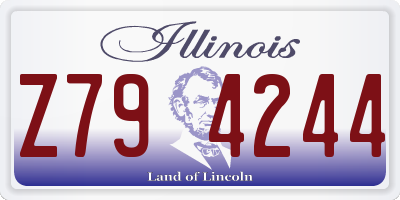 IL license plate Z794244