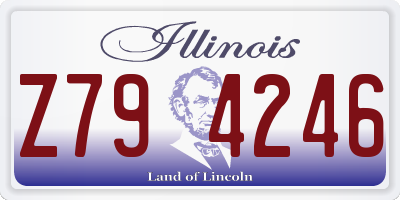 IL license plate Z794246