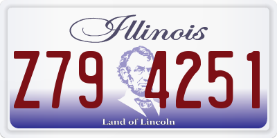 IL license plate Z794251