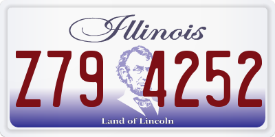 IL license plate Z794252