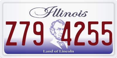 IL license plate Z794255