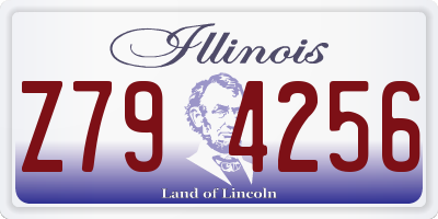 IL license plate Z794256