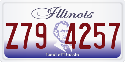 IL license plate Z794257