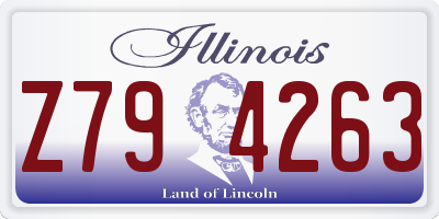 IL license plate Z794263