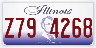 IL license plate Z794268
