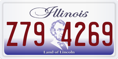 IL license plate Z794269