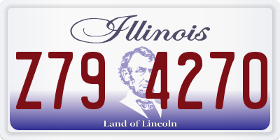 IL license plate Z794270