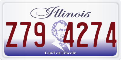 IL license plate Z794274